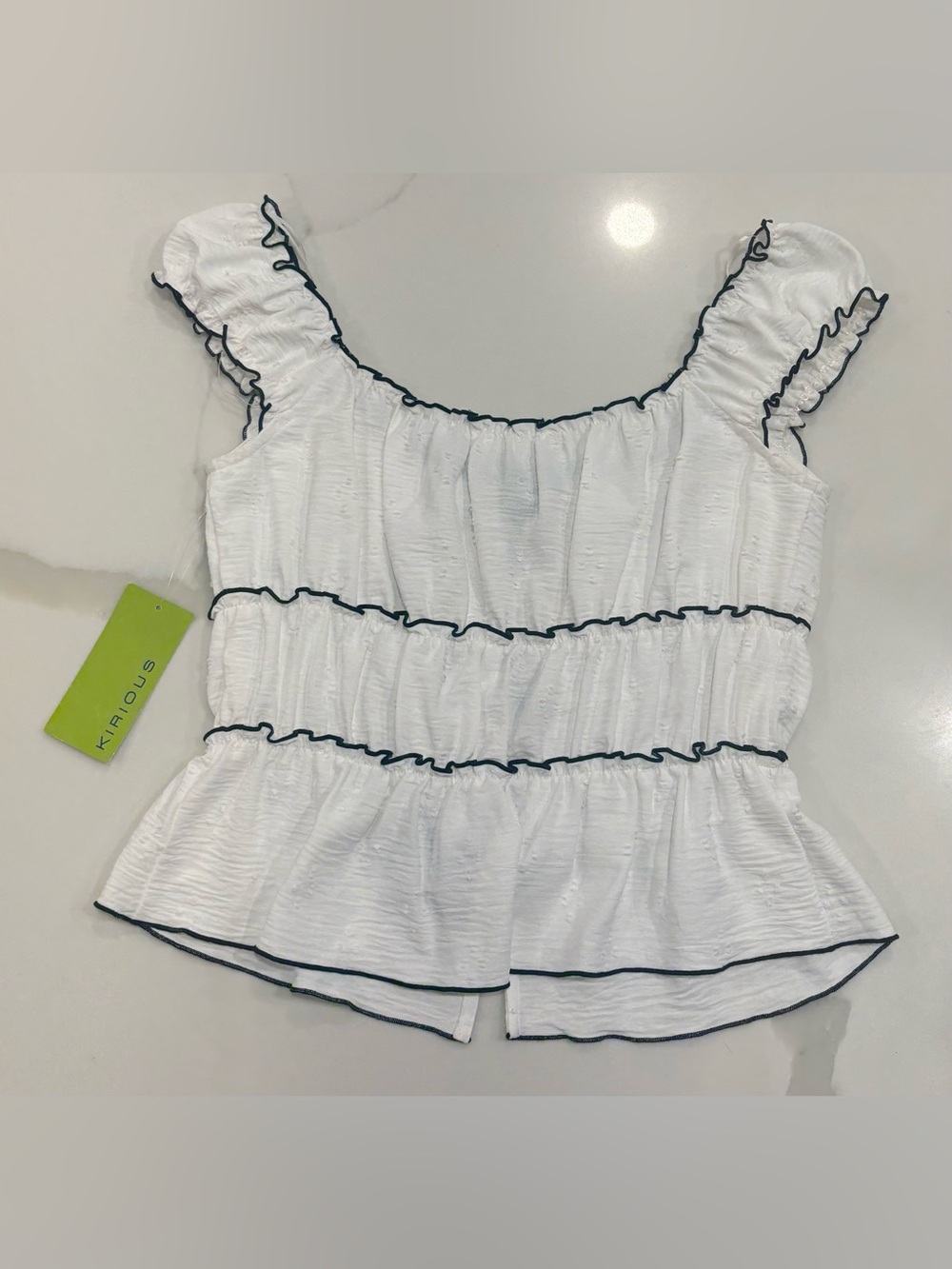 Kirious Tie-Front Top - Picture 2 of 3